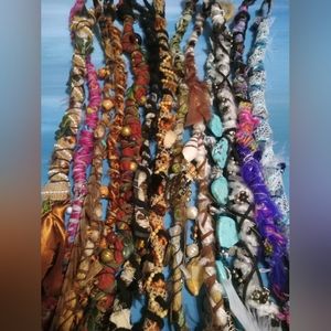 Custom dreads hair wraps witches ladders